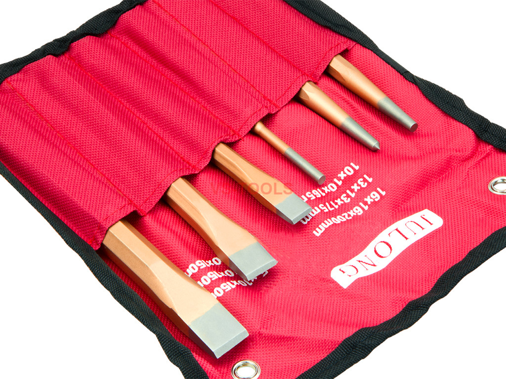 6 Pieces Punch and Cold Chisel Set Extra Strong ChromeManganese